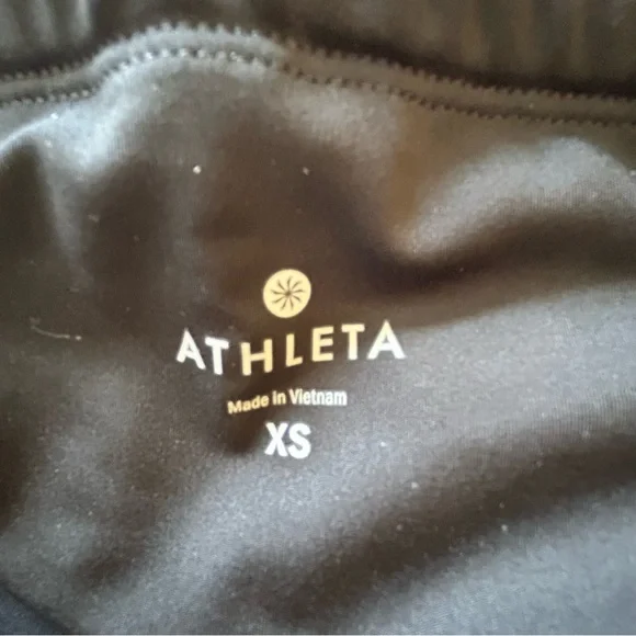 NWT Athleta black/multi Aurora Precision 7/8 tight compression legging Size XS - Picture 9 of 11